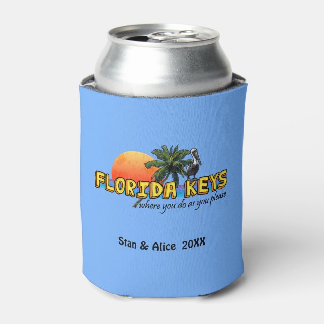 Florida Keys (customizable) Can Cooler (Can Front)