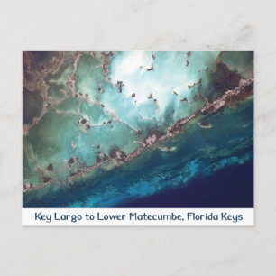 Florida Keys from Space Postcard