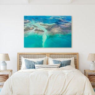 Florida Keys Islands From The Sky Canvas Print