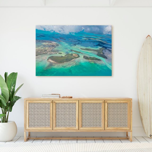 Florida Keys Islands Key West Aerial Coastal View Canvas Print (Creator Uploaded)