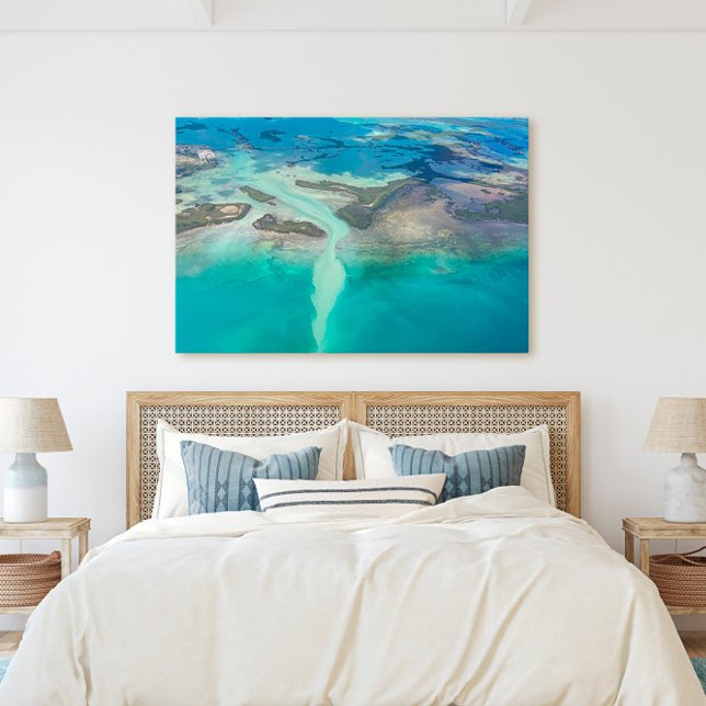Florida Keys Islands Key West Aerial Coastal View Canvas Print (Creator Uploaded)