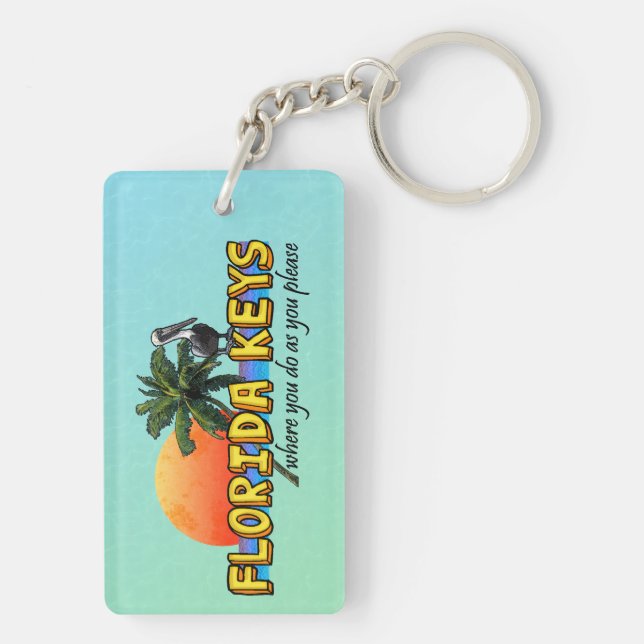 Florida Keys Keychain (Back)