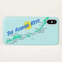 Florida Keys map retro