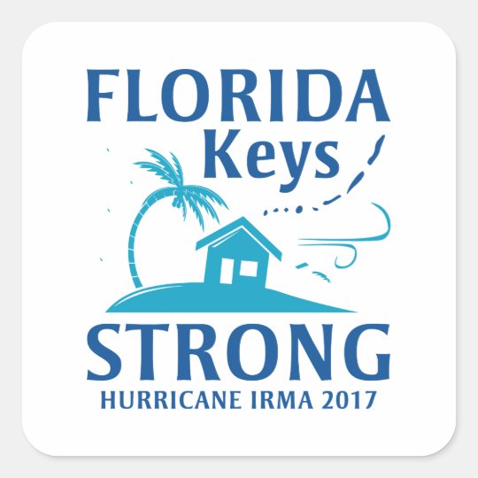 Florida Keys Strong Square Sticker