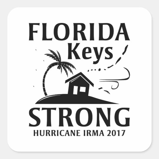 Florida Keys Strong Square Sticker