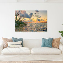 Florida Keys Sunset Mangrove Ocean Scene