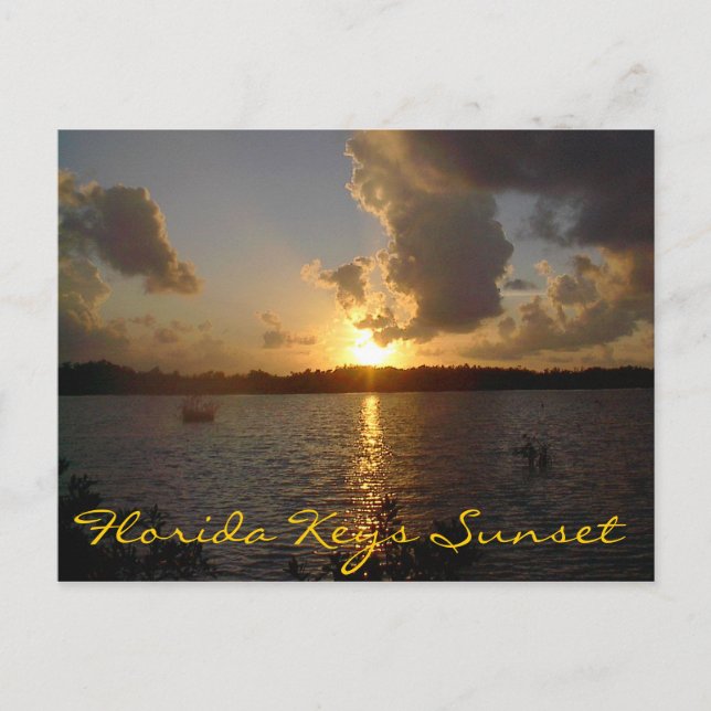 Florida Keys Sunset Postcard (Front)