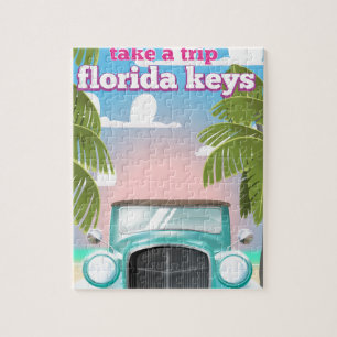 Florida Keys Travel poster Jigsaw Puzzle