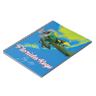 Florida Keys travel poster Notebook
