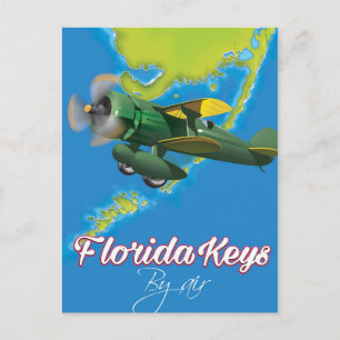 Florida Keys travel poster Postcard