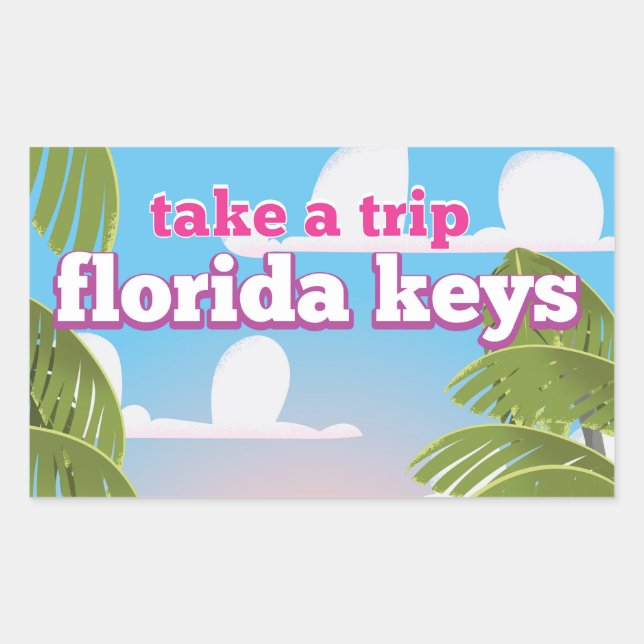 Florida Keys Travel poster Sticker (Front)