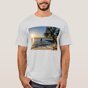 Florida Leaning Palm Tree Sunset Men's T-shirt