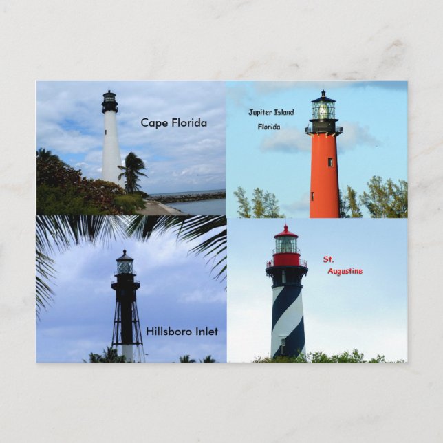 Florida Lighthouses Postcard (Front)