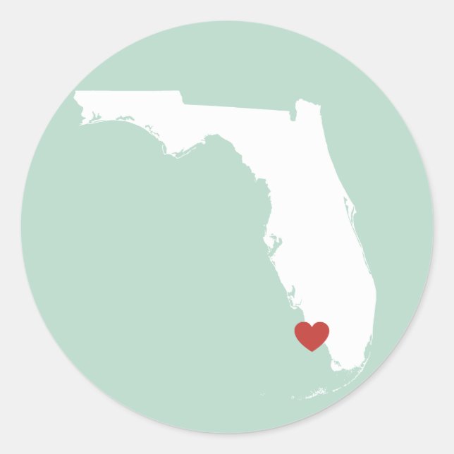 Florida Love - Customizable Sticker (Front)