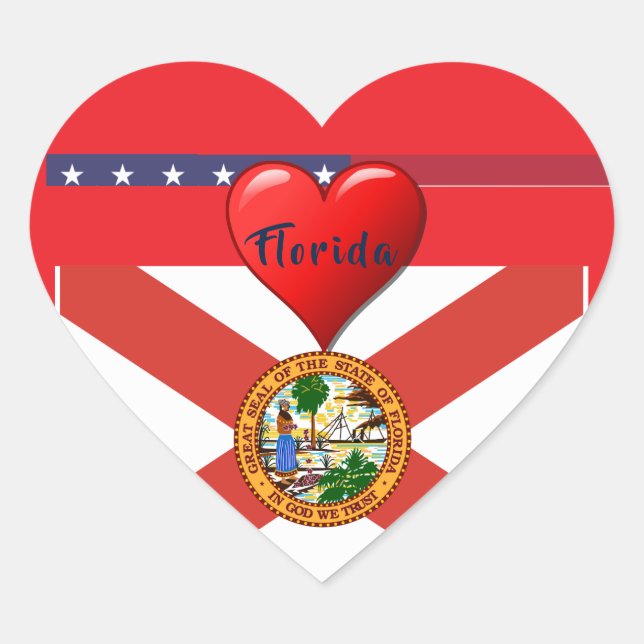 Florida Love Sunshine Sticker (Front)