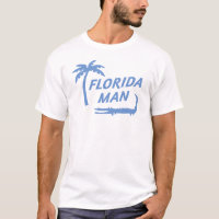 Florida Man Aligator and Palm Tree Custom Colour