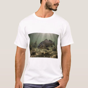 Florida Man Black Drum Bay Oyster Bar Fish T-Shirt