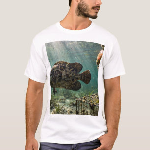 Florida Man Tripletail Crab Trap Buoy Fish T-Shirt