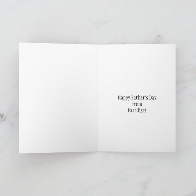 Florida Map - Father's Day Card (Inside)