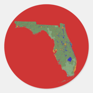 Florida Map Sticker