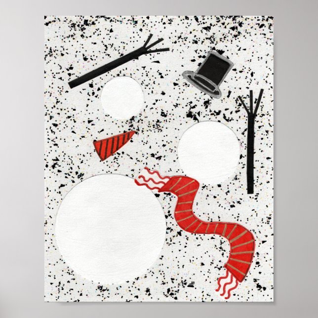Florida Melted Snowman  Poster (Front)