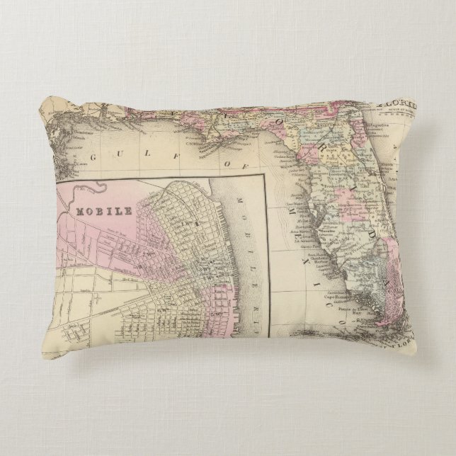 Florida, Mobile Accent Pillow (Front)