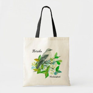 Florida Mockingbird Orange Blossom Tote Bag