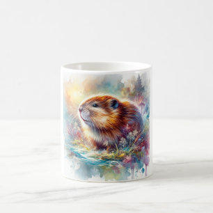 Florida Muskrat 280624AREF117 - Watercolor Coffee Mug