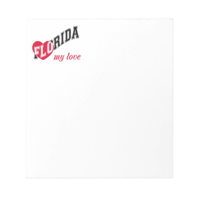 Florida my love notepad (Front)