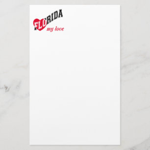 Florida my love stationery
