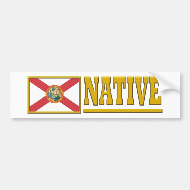 Florida Native Bumper Sticker (Front)