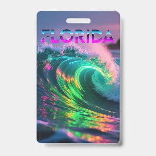 Florida – Neon Wave Vibes Badge