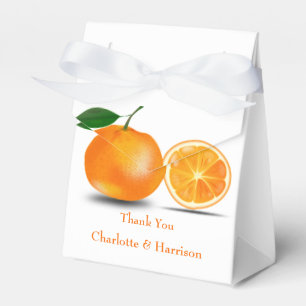 Florida Oranges Wedding Favor Box