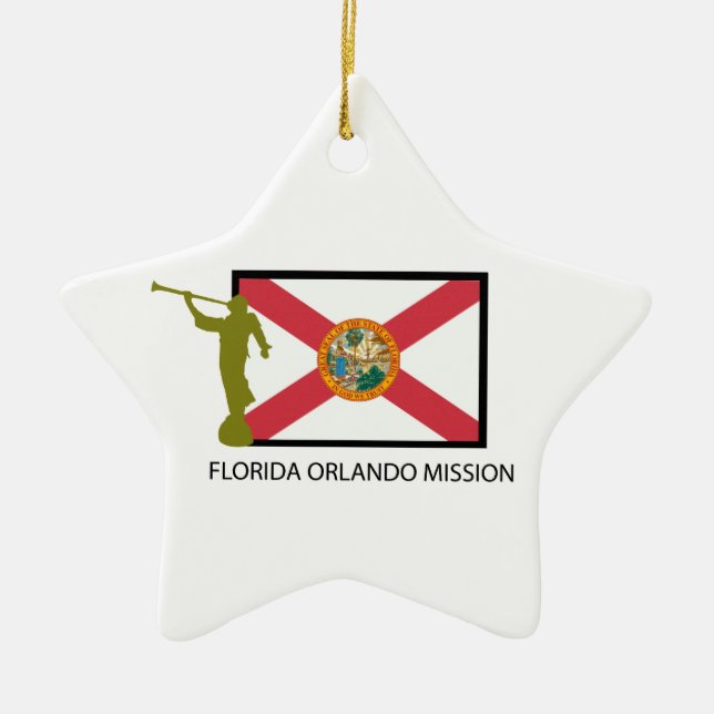 FLORIDA ORLANDO MISSION LDS CTR CERAMIC ORNAMENT (Front)