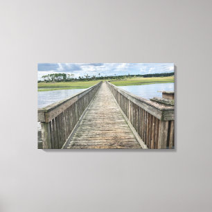 Florida Palencia Dock Photograph Canvas