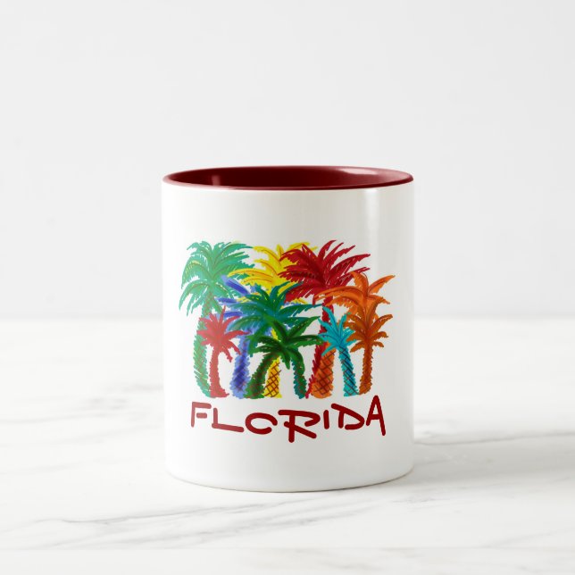 Florida palm tree mug (Center)