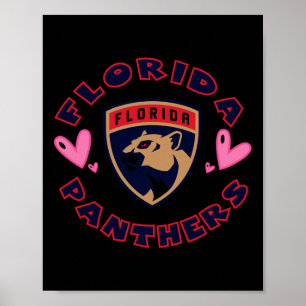 Florida Panthers Valentine Hearts Nhl Officially L Poster