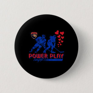 Florida Panthers Valentine Power Play Couple Nhl 2 Inch Round Button