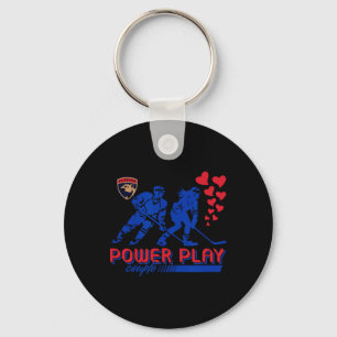 Florida Panthers Valentine Power Play Couple Nhl Keychain