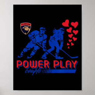 Florida Panthers Valentine Power Play Couple Nhl  Poster