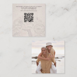 Florida Passport Wedding QR Enclosure Card
