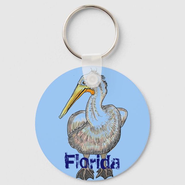 Florida Pelican keychain (Front)