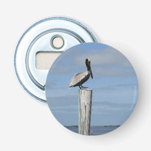 Florida Pelican on a Post Magnetic Bottle Opener