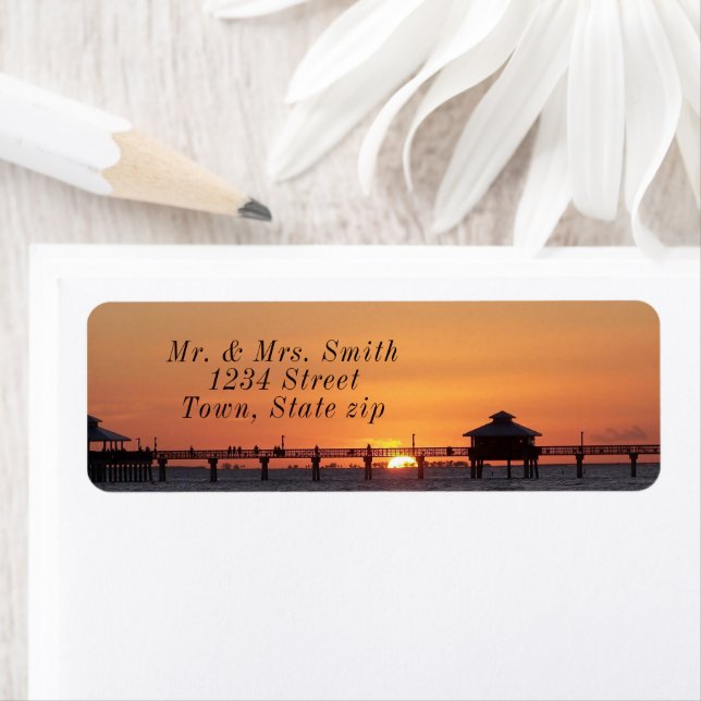 Florida Pier beau coucher de soleil (En situation)