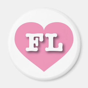 Florida Pink Heart - Big Love Magnet