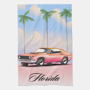 Florida Pink Sunset Kitchen Towel