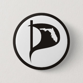 Florida Pirate Party Flag Button
