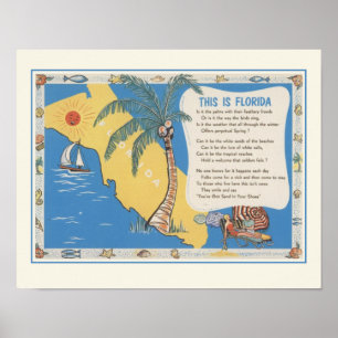 Florida Poetry Print