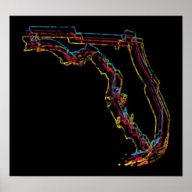 florida pride blur poster (Front)