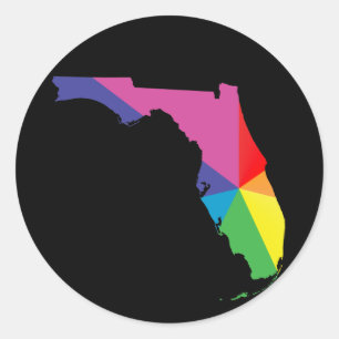 florida pride. classic round sticker